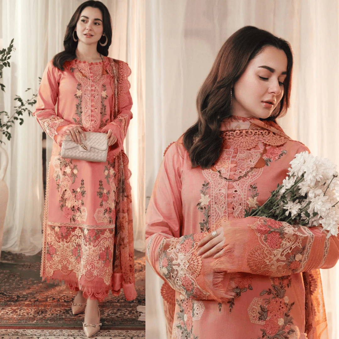JADE Unstitched Dhanak Embroidered 3PC With Printed Shawl