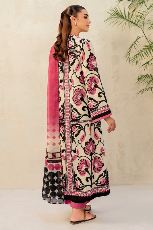 JAZMIN - 3PC Unstitched Printed Viscose Shirt with Printed Dupatta and Printed Trouser