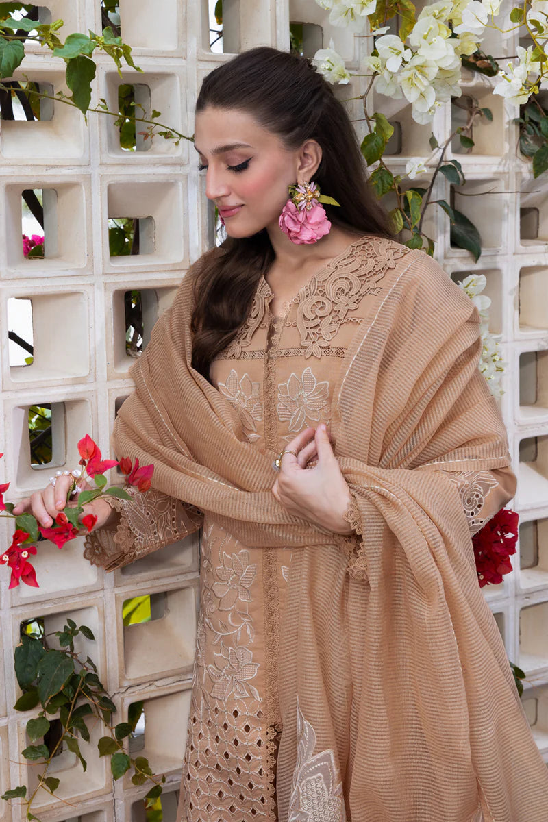 RANG RASIYA- 3PC LAWN EMBROIDERED SHIRT WITH KHADDI NET EMBROIDERED READY TO WEAR DUPATTA (SYT-426)