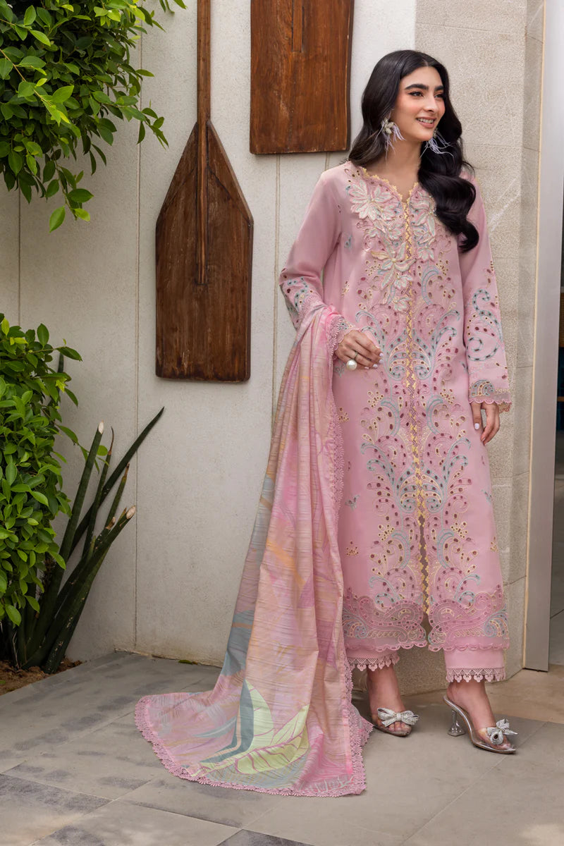 RANG RASIYA - 3PC LAWN EMBROIDERED SHIRT WITH CHIFFON  EMBROIDERED READY TO WEAR DUPATTA (SYT-403)