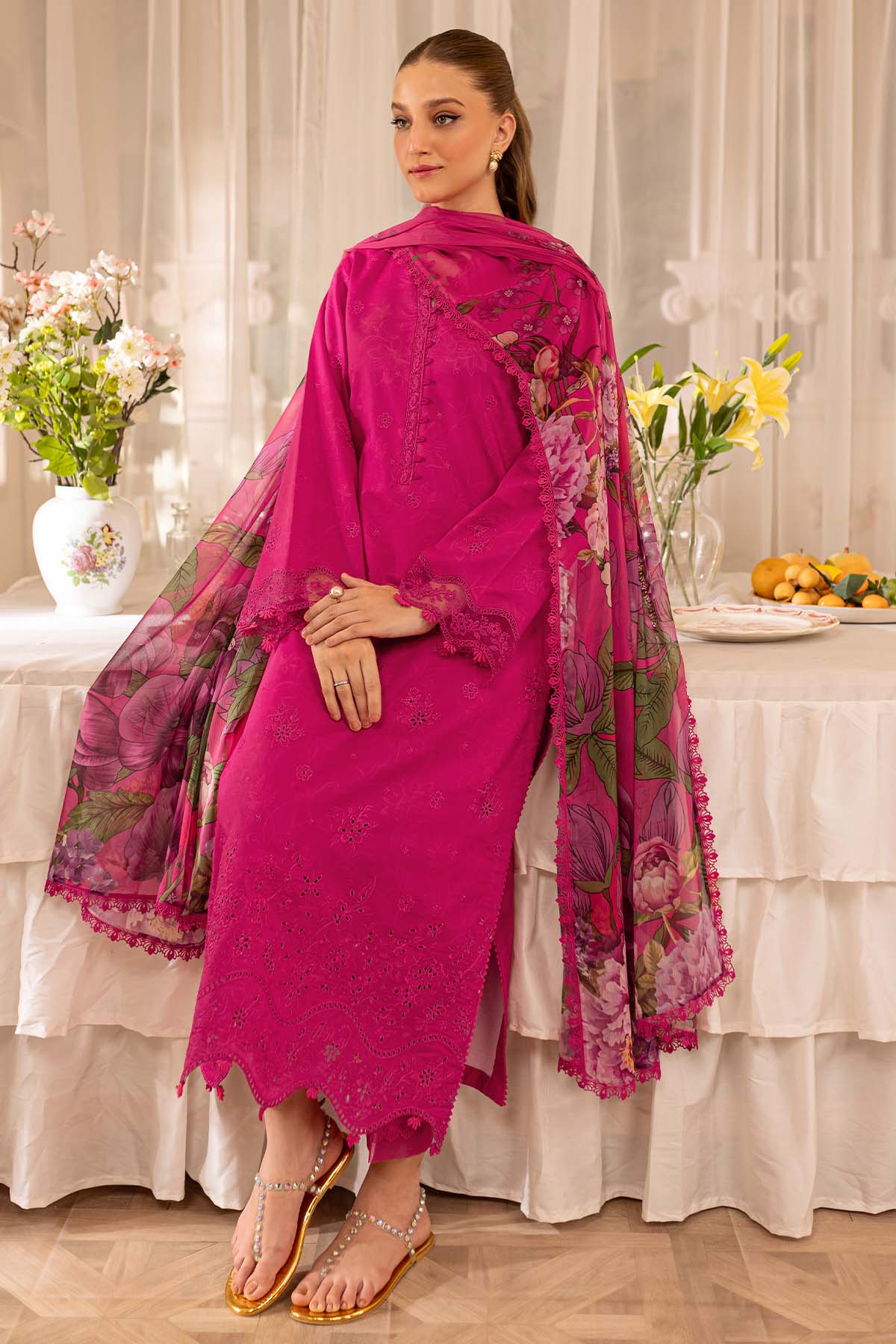 FARASHA | ASTER | UNSTITCHED LAWN 3PC (SYT-543)
