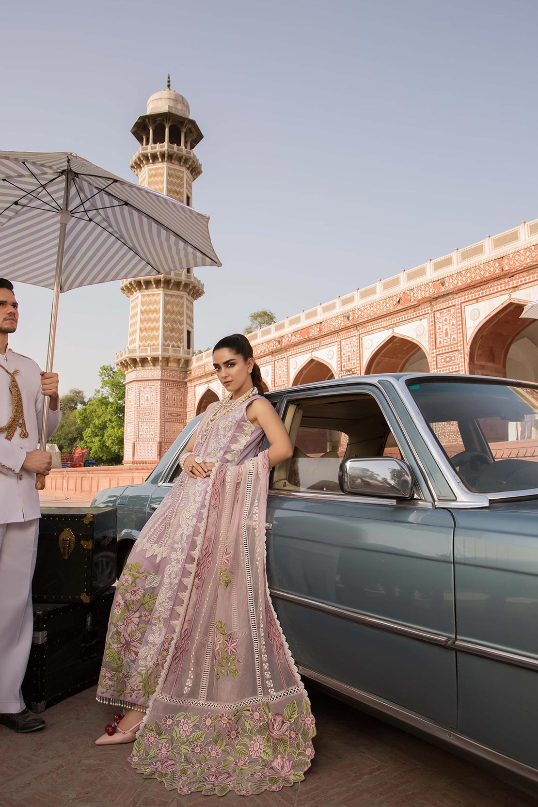 CRIMSON | ENGLISH TAPESTRY - LAVENDAR | UNSTITCHED LAWN 3PC (SYT-466)