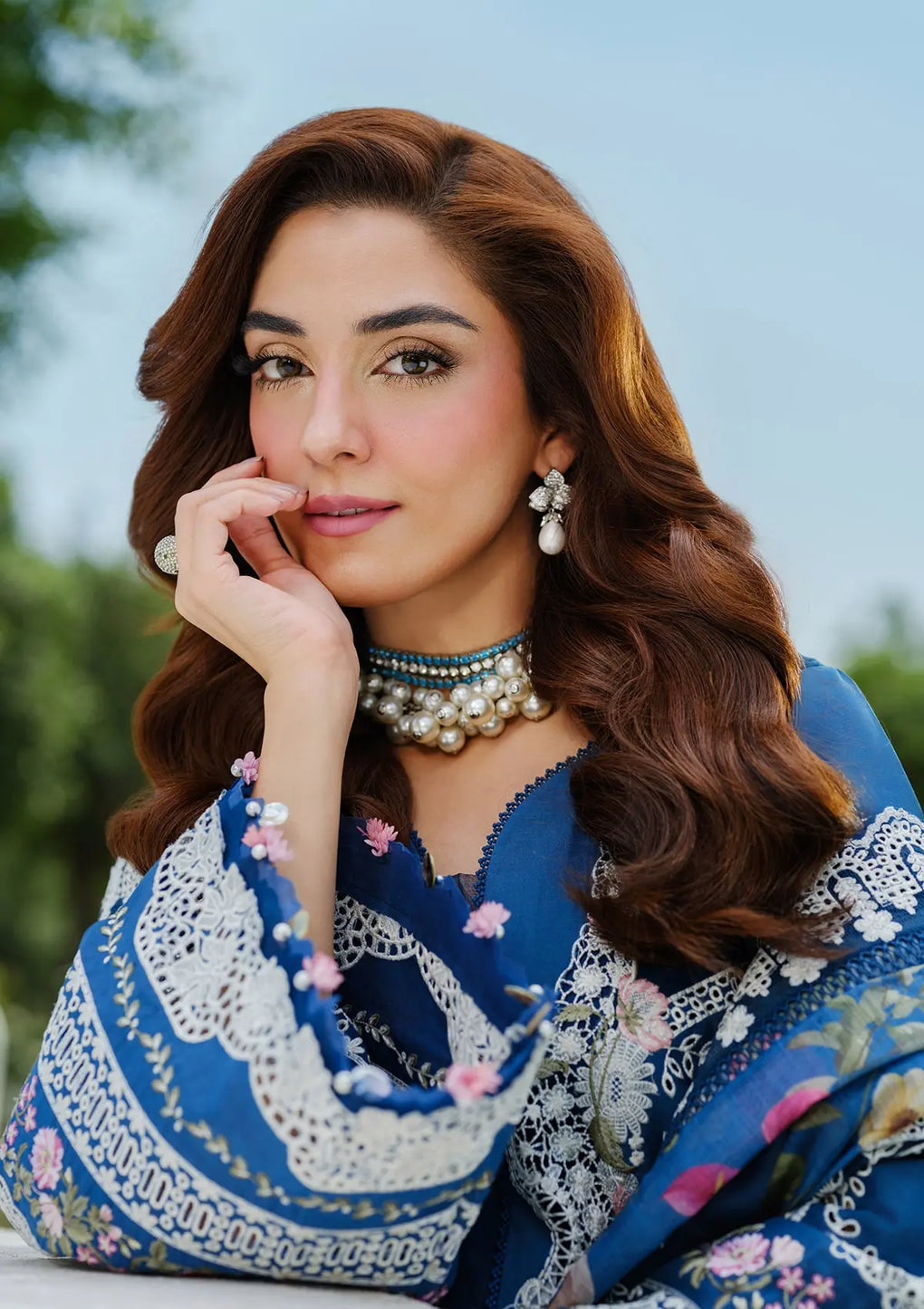 ELAF | ZIVA | TEAL BLUE | UNSTITCHED LAWN 3PC (SYT-526)