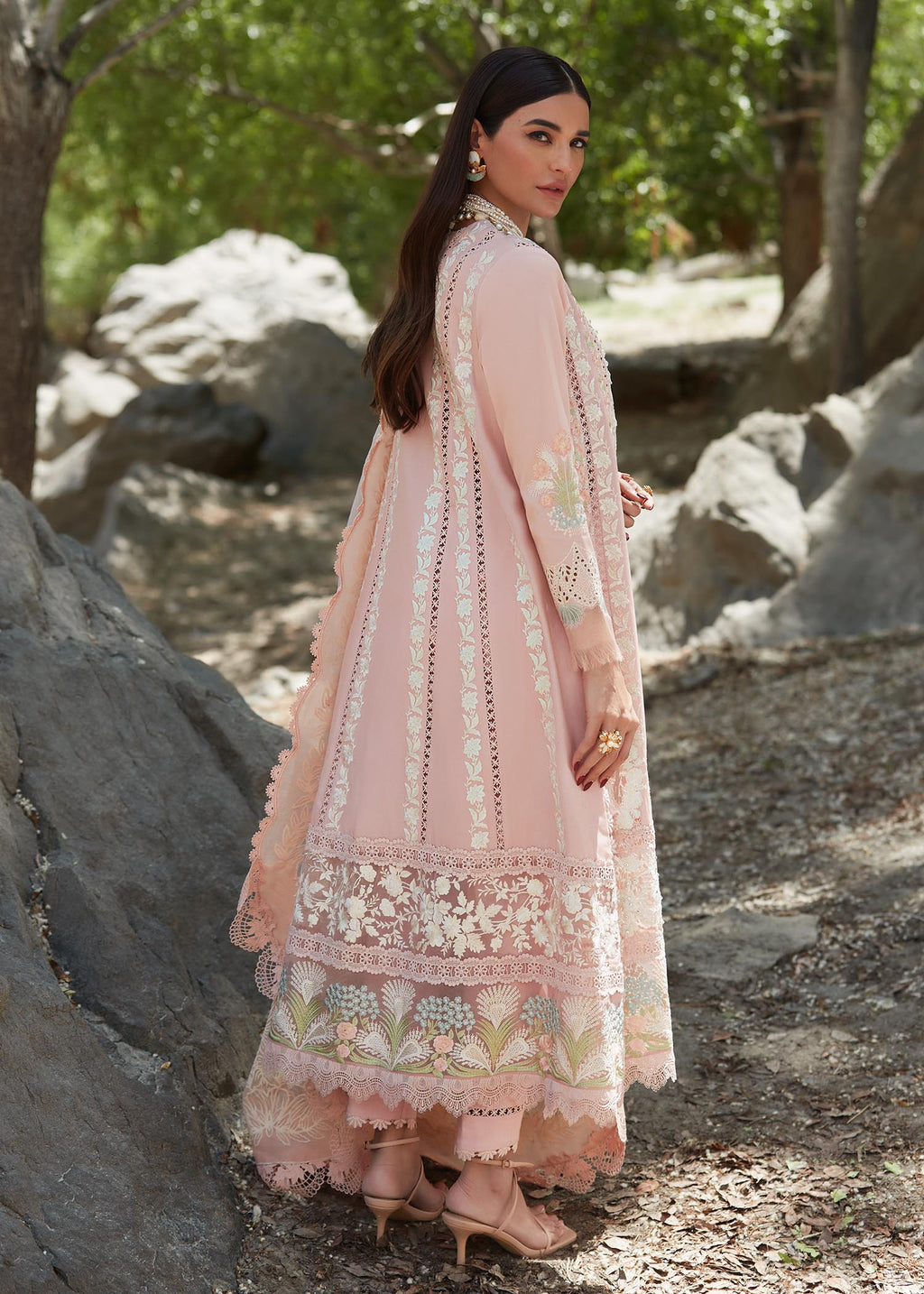 CRIMSON | Chikkankari Affair | UNSTITCHED LAWN EID 3PC COLLECTION (SYT-521)