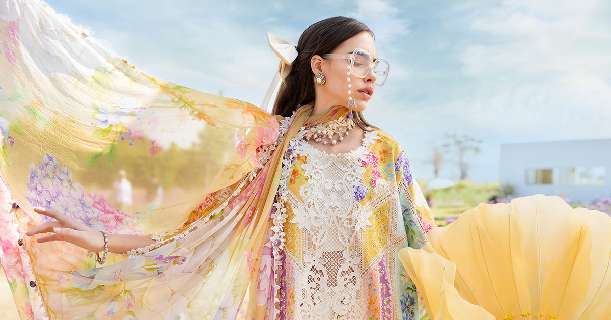 MARIA B | UNSTITCHED LAWN EMBROIDERED 3PC (SYT-500)