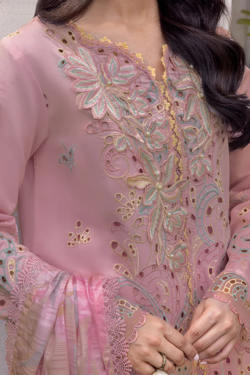 RANG RASIYA - 3PC LAWN EMBROIDERED SHIRT WITH CHIFFON  EMBROIDERED READY TO WEAR DUPATTA (SYT-403)