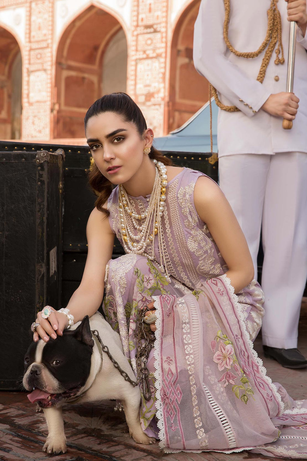 CRIMSON | ENGLISH TAPESTRY - LAVENDAR | UNSTITCHED LAWN 3PC (SYT-466)