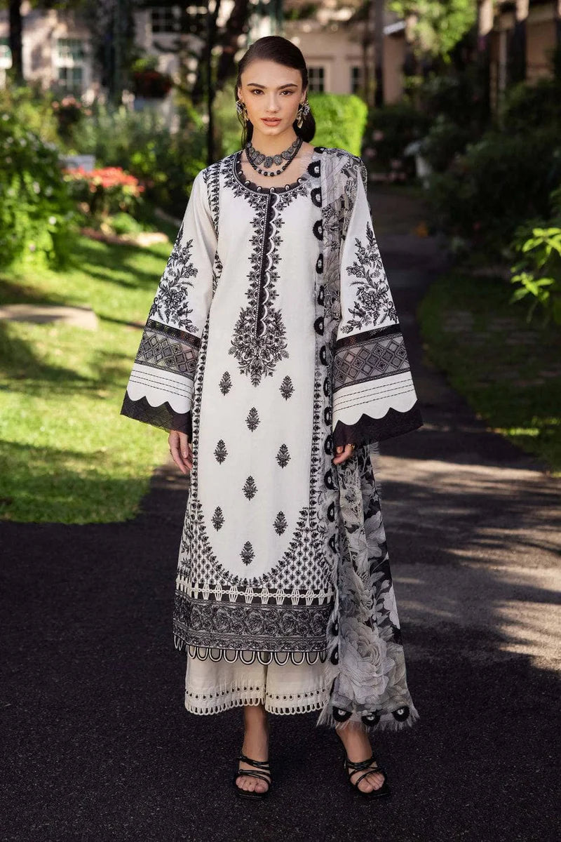 JADE - 3PC LAWN EMBROIDERED SHIRT WITH PRINTED CHIFFON DUPATTA (SYT-407)