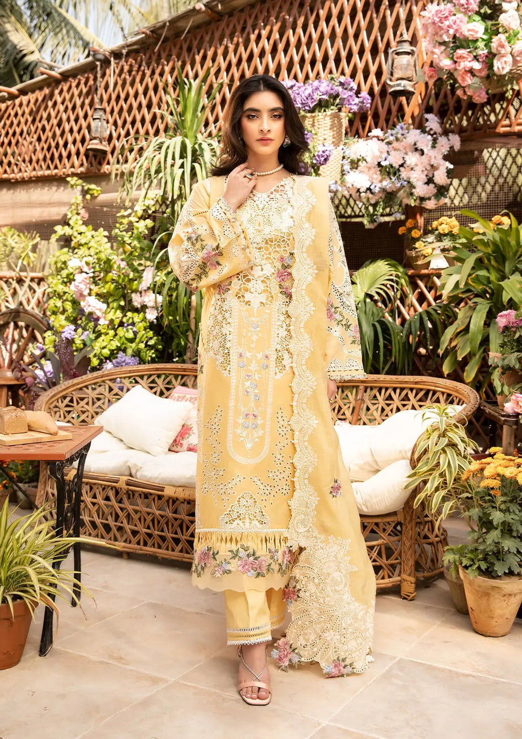 ELAF | ROSHNE | UNSTITCHED LAWN 3PC (SYT-515)