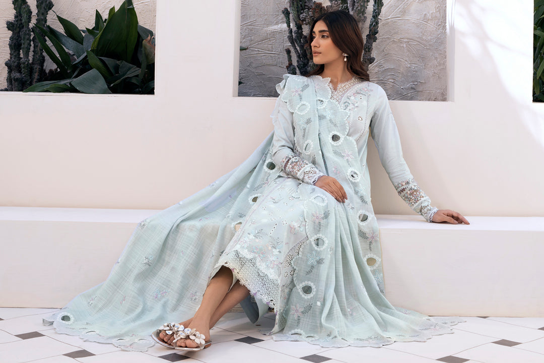 QALAMKAR | LUNE | UNSTITCHED LAWN 3PC (SYT-535)