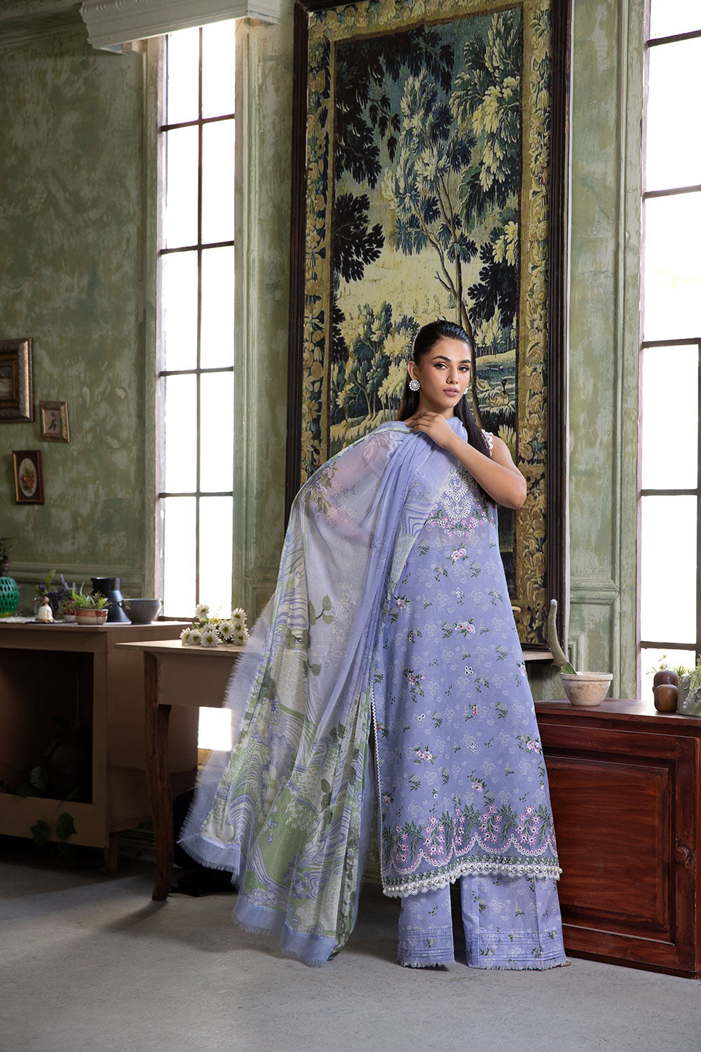 SOBIA NAZIR | VITAL B| UNSTITCHED LAWN 3PC (SYT-545)