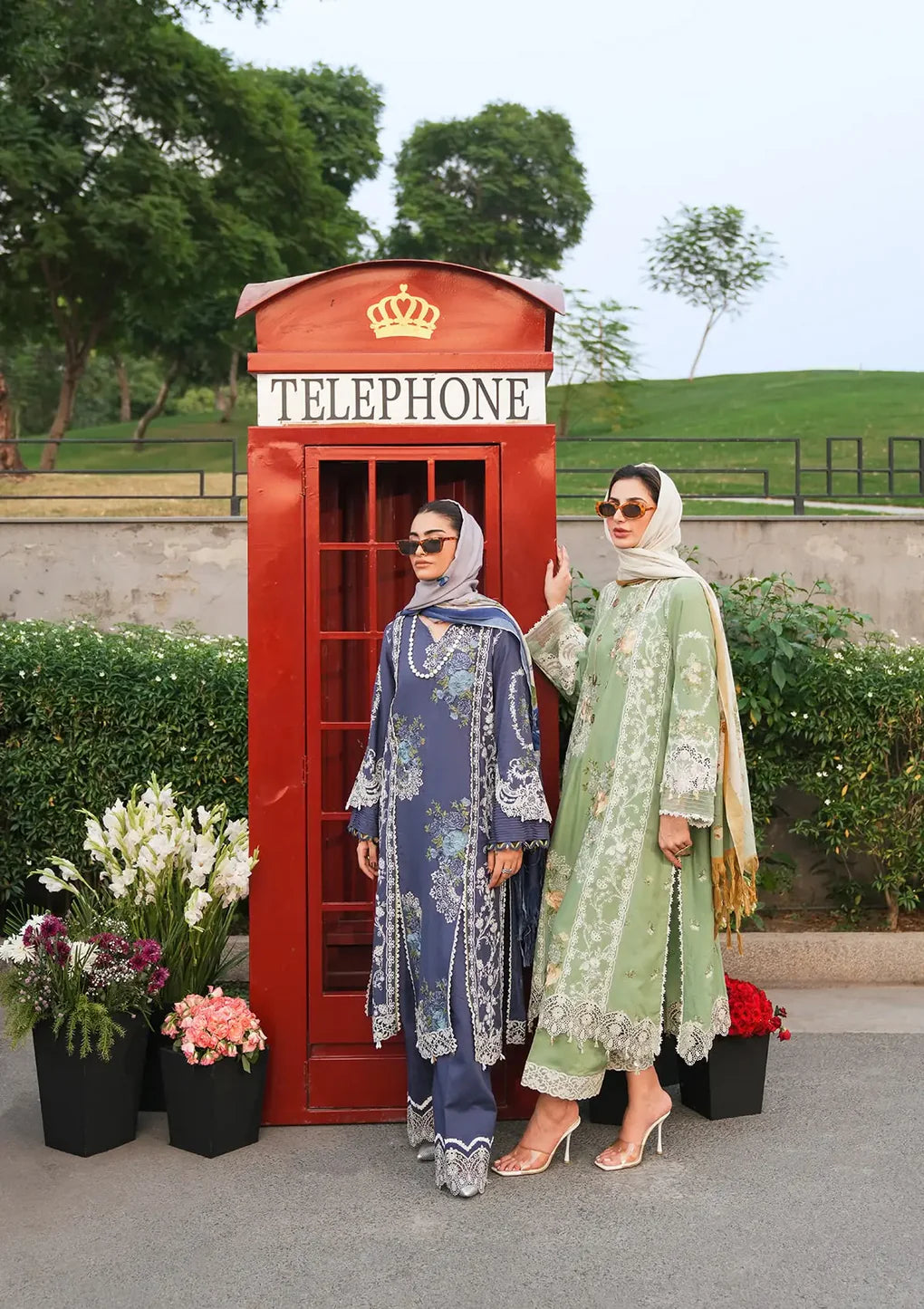 ELAF - 3PC LAWN EMBROIDERED SHIRT WITH PRINTED CHIFFON DUPATTA (SYT-409)