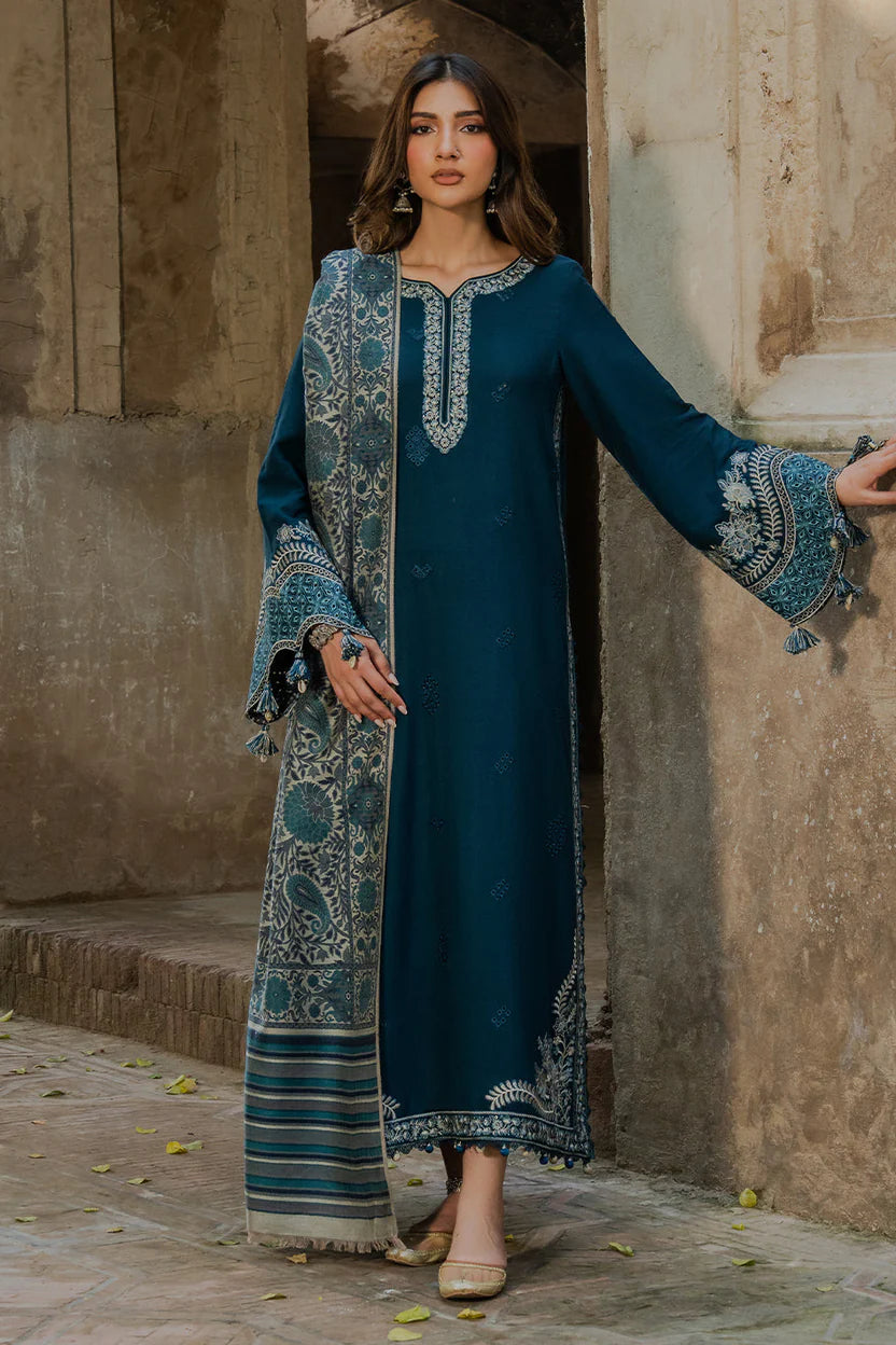 IZEL - 3 Piece Unstiched Embroidery Dhanak (SYT-223)