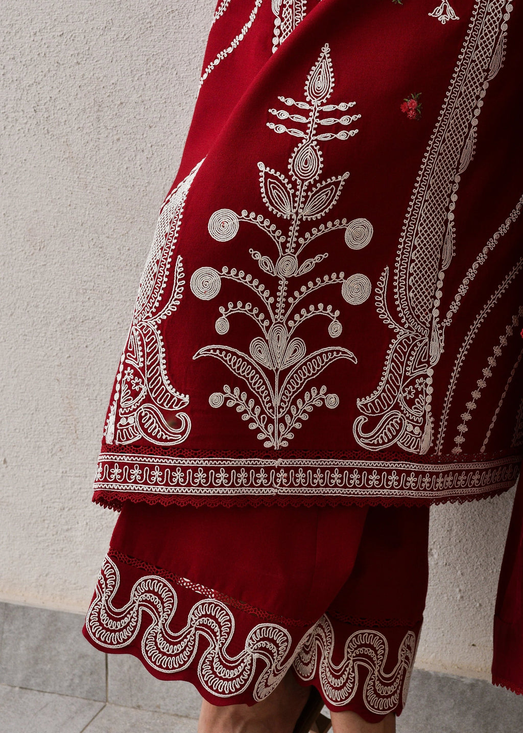 ZAIB | REDDISH | UNSTITCHED LAWN 3PC (SYT-478)