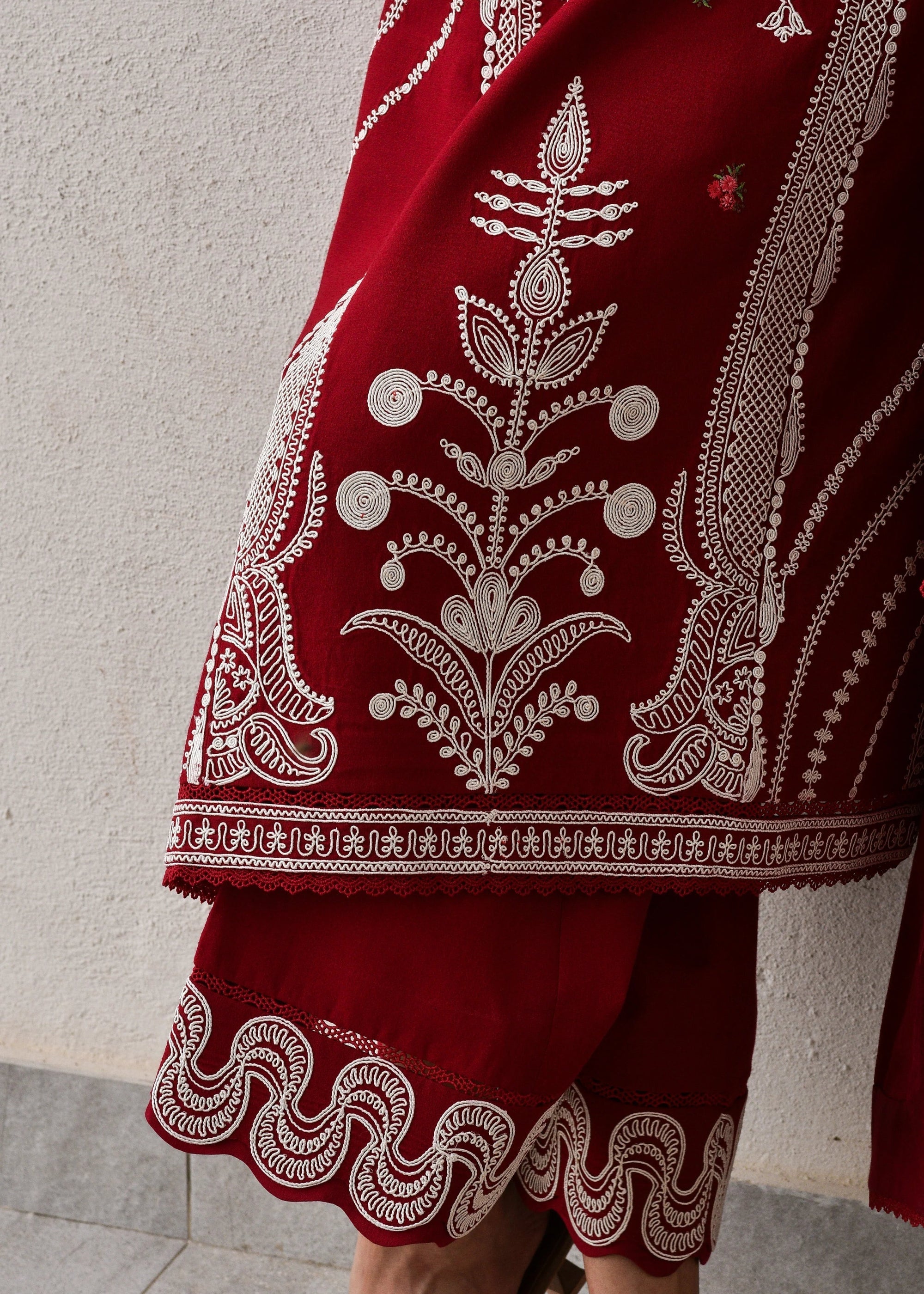 ZAIB | REDDISH | UNSTITCHED LAWN 3PC (SYT-478)