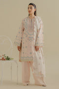 ZARA SHAHJAHAN- 3PC LAWN EMBROIDERED SHIRT WITH PRINTED CHIFFON DUPATTA (SYT-412)