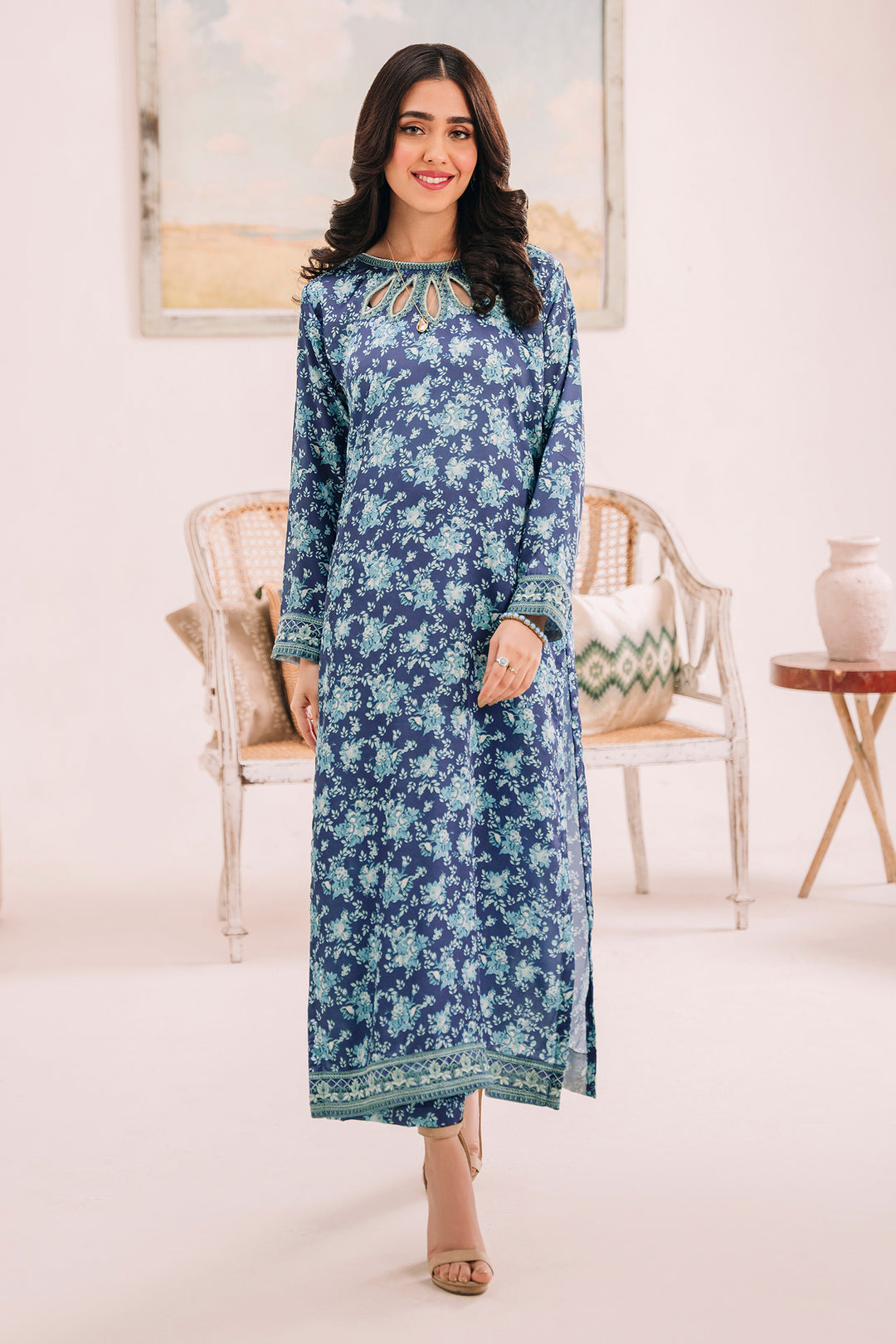 BAROQUE | WAVES | UNSTITCHED SUMMER LAWN 3PC (SYT-496)
