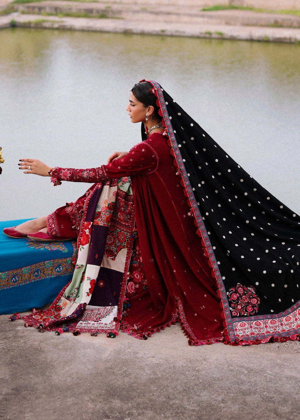 HUSSAIN REHAR | Pankhuri | UNSTITCHED LAWN 3PC (SYT-550)