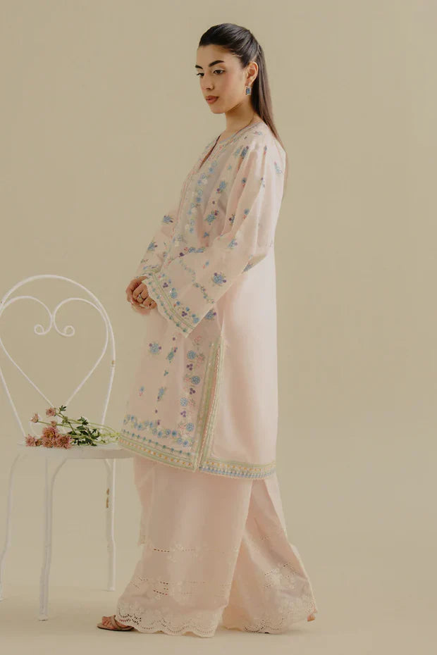 ZARA SHAHJAHAN- 3PC LAWN EMBROIDERED SHIRT WITH PRINTED CHIFFON DUPATTA (SYT-412)