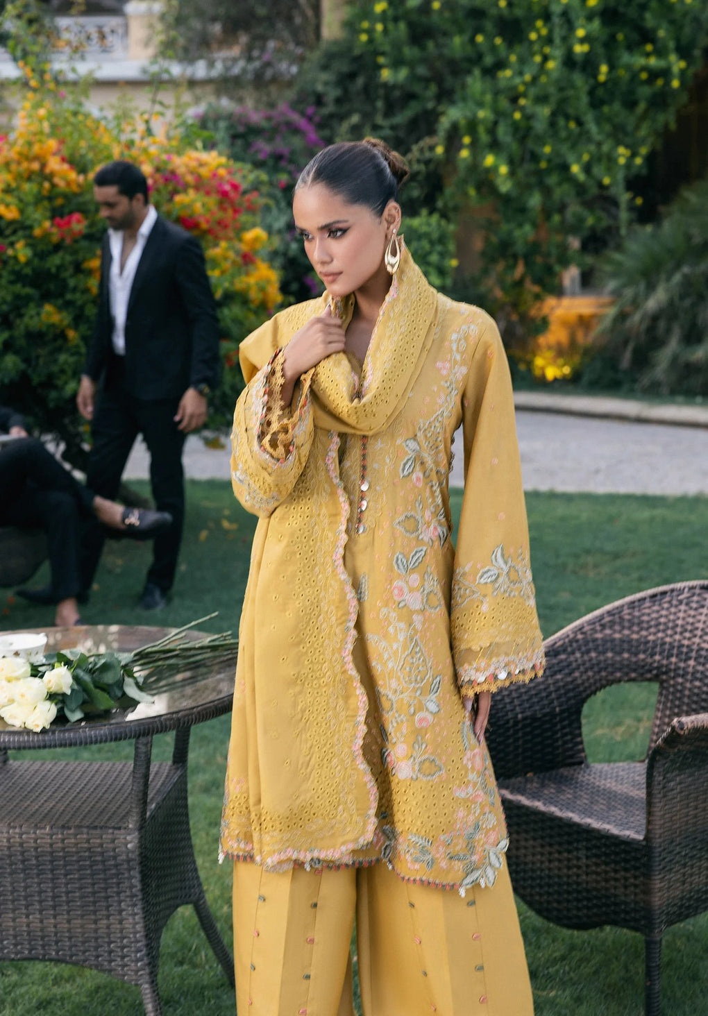 ELAF | GOLD | UNSTITCHED LAWN 3PC (SYT-448)