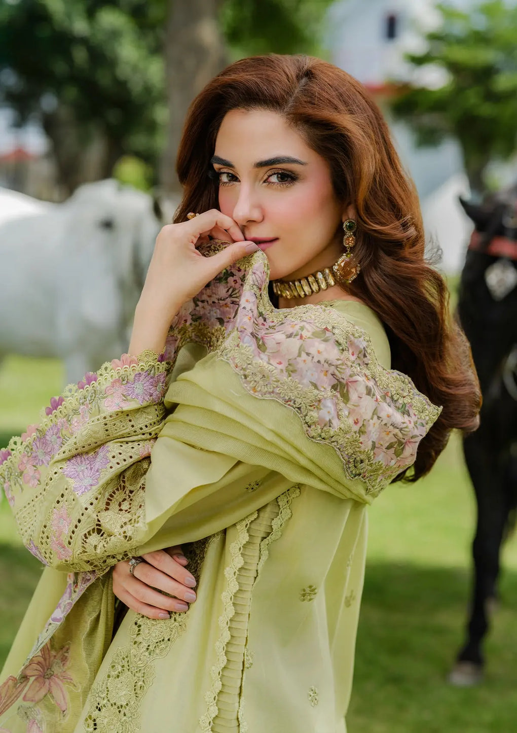 ELAF | PISTACIA | APPLE GREEN | UNSTITCHED LAWN 3PC