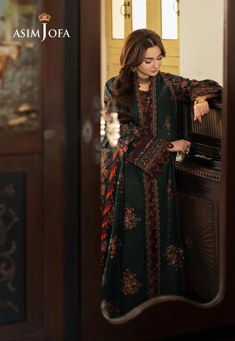 ASIM JOFA |3PC LAWN EMBROIDERED UNSTITCHED (SYT-452)