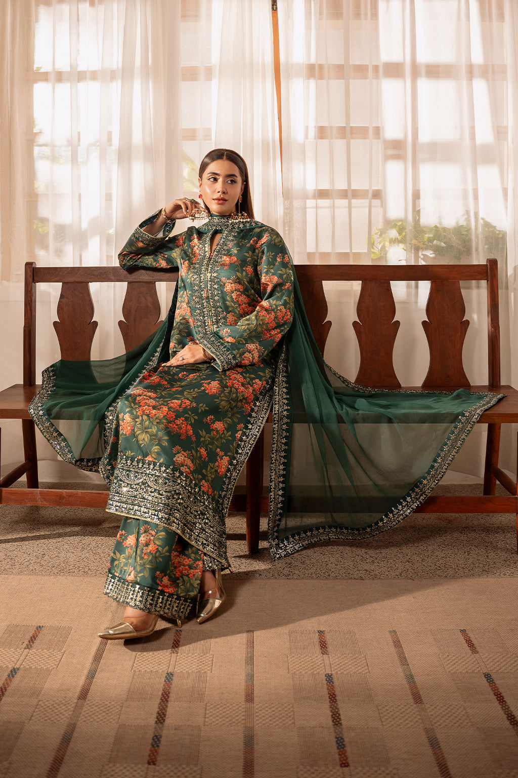 SHEENORA | OMAVI | UNSTITCHED SUMMER LAWN 3PC (SYT-505)