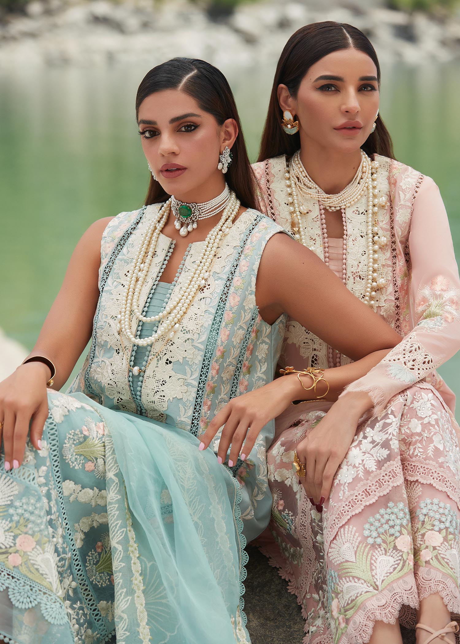 CRIMSON | Chikkankari Affair | UNSTITCHED LAWN EID 3PC COLLECTION (SYT-521)