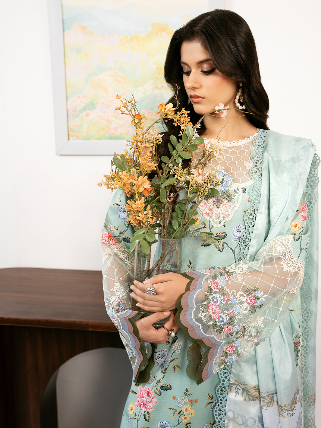 BIN ILYAS | UNSTITCHED SUMMER LAWN 3PC (SYT-546)