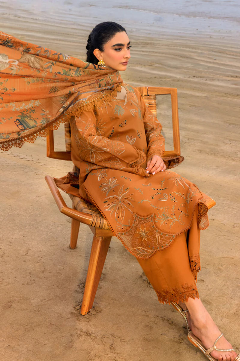 RANG RASIYA - 3PC LAWN EMBROIDERED SHIRT WITH PRINTED CHIFFON EMBROIDERED DUPATTA (SYT-416)