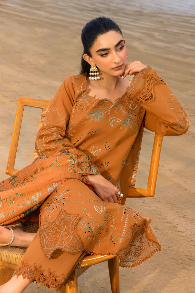 RANG RASIYA - 3PC LAWN EMBROIDERED SHIRT WITH PRINTED CHIFFON EMBROIDERED DUPATTA (SYT-416)