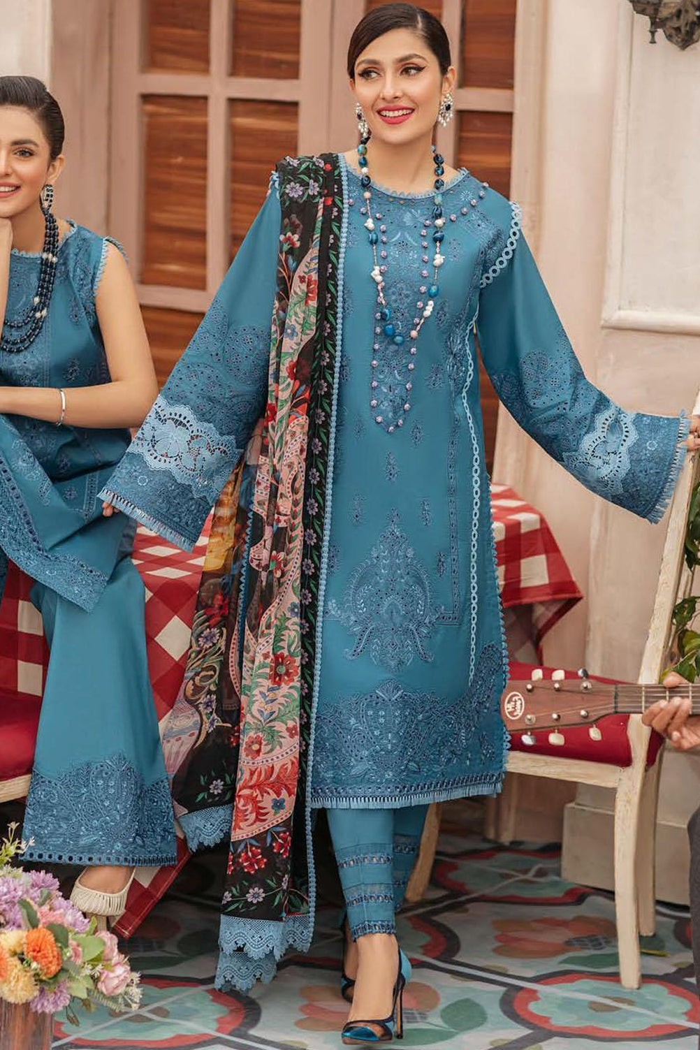MUSHQ | LAWN UNSTITCHED 3PC (SYT-471)