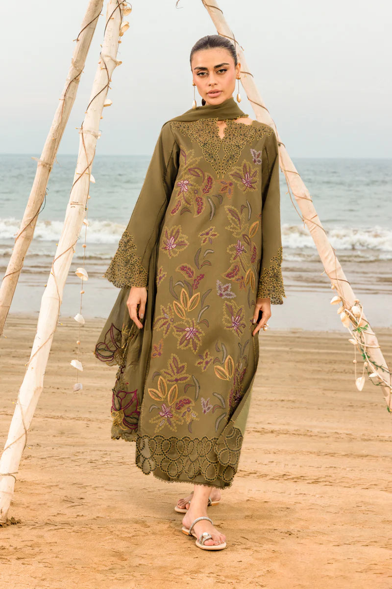 RANG RASIYA - 3PC LAWN EMBROIDERED SHIRT WITH PRINTED CHIFFON EMBROIDERED DUPATTA (SYT-417)
