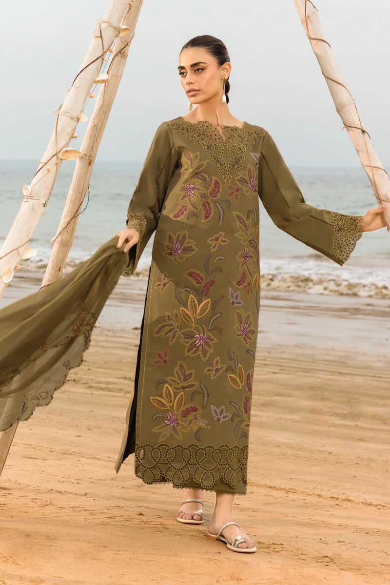 RANG RASIYA - 3PC LAWN EMBROIDERED SHIRT WITH PRINTED CHIFFON EMBROIDERED DUPATTA (SYT-417)