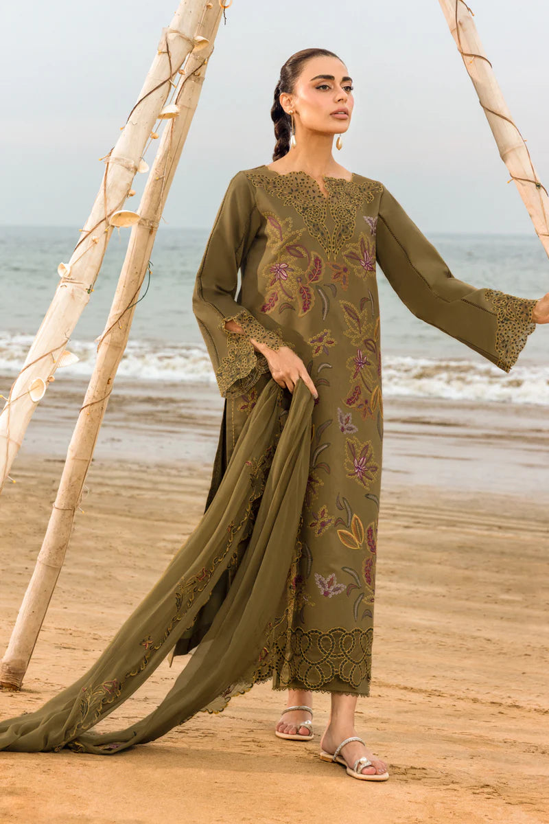 RANG RASIYA - 3PC LAWN EMBROIDERED SHIRT WITH PRINTED CHIFFON EMBROIDERED DUPATTA (SYT-417)