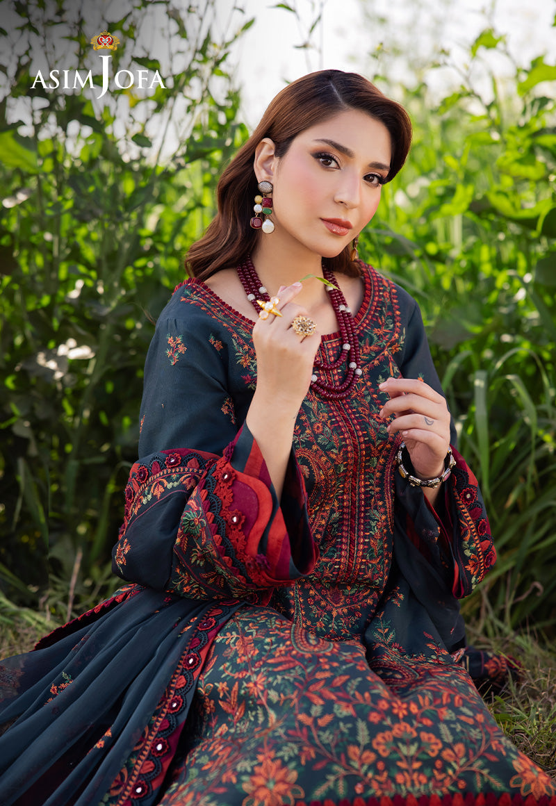 ASIM JOFA | AJELLD | UNSTITCHED LAWN 3PC (SYT-491)