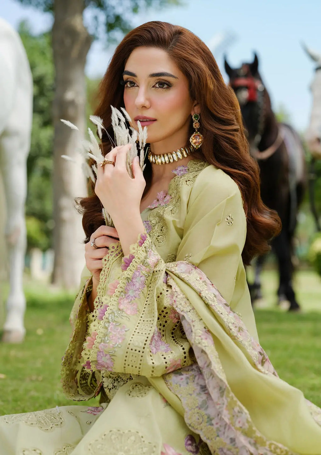 ELAF | PISTACIA | APPLE GREEN | UNSTITCHED LAWN 3PC