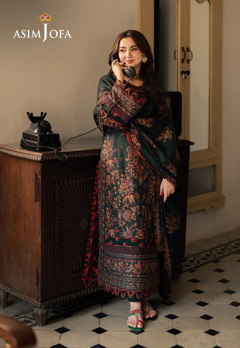ASIM JOFA |3PC LAWN EMBROIDERED UNSTITCHED (SYT-452)