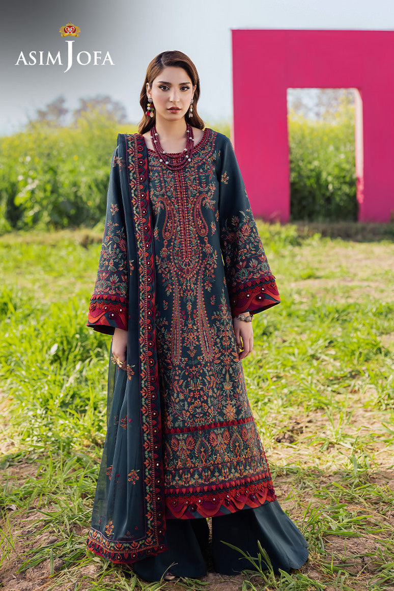 ASIM JOFA | AJELLD | UNSTITCHED LAWN 3PC (SYT-491)