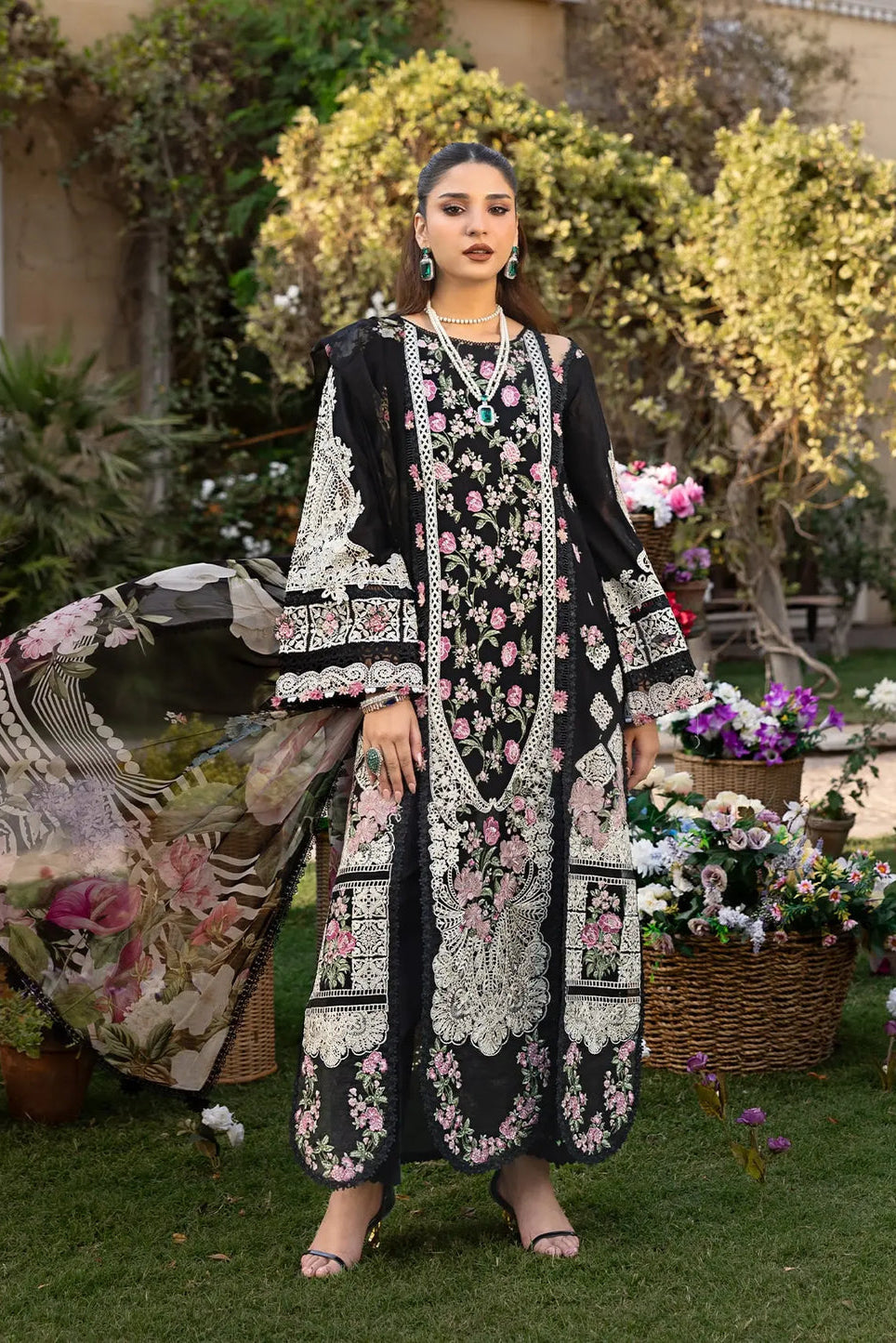ELAF | MAHJABEEN | UNSTITCHED LAWN 3PC (SYT-463)