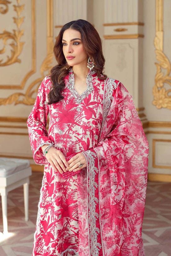 BAROUQE-3PC KARANDI PRINTED SHIRT WITH KARANDI PRINTED DUPATTA AND TROUSER