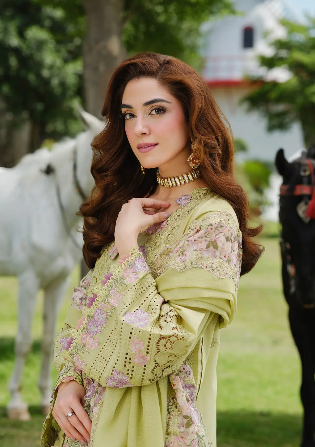 ELAF | PISTACIA | APPLE GREEN | UNSTITCHED LAWN 3PC