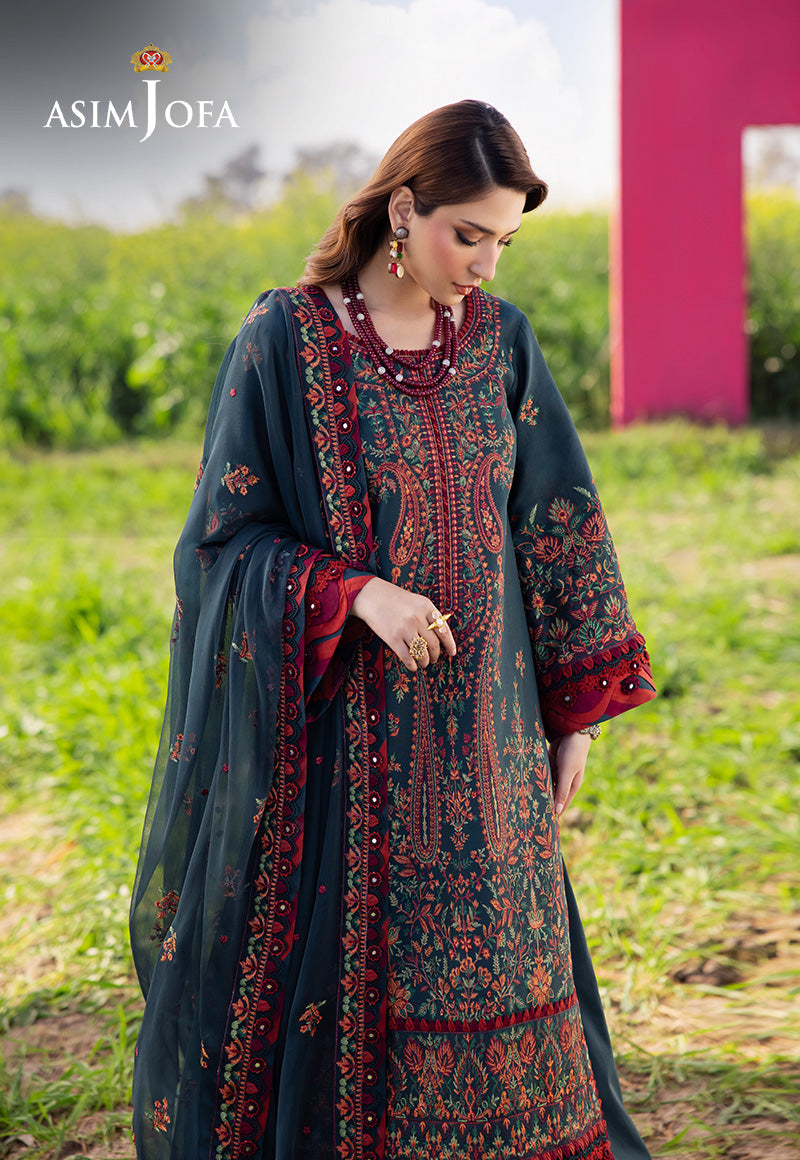 ASIM JOFA | AJELLD | UNSTITCHED LAWN 3PC (SYT-491)