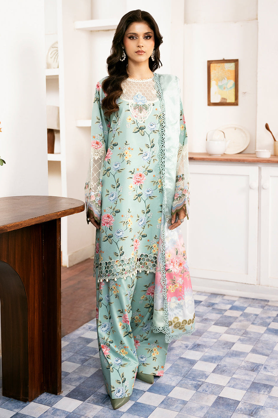 BIN ILYAS | UNSTITCHED SUMMER LAWN 3PC (SYT-546)
