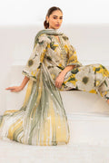 BAROUQE-3PC KARANDI PRINTED SHIRT WITH KARANDI PRINTED DUPATTA AND TROUSER