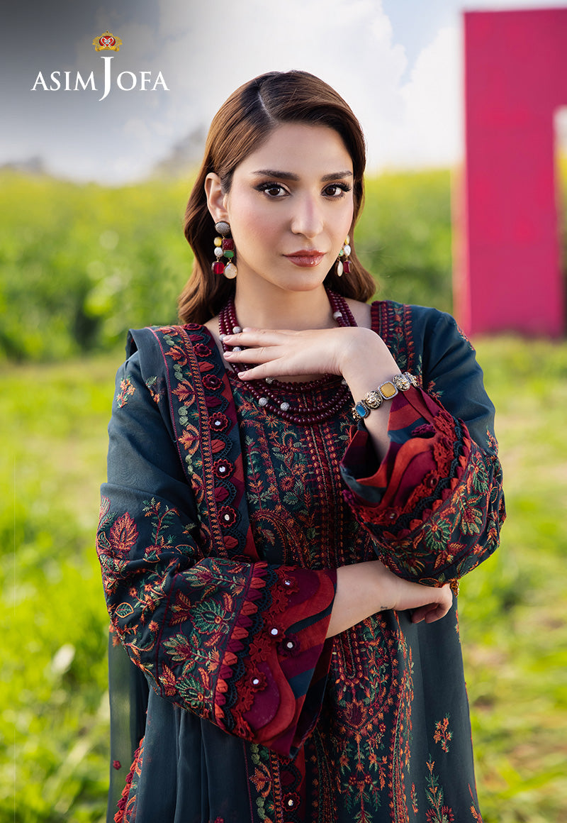 ASIM JOFA | AJELLD | UNSTITCHED LAWN 3PC (SYT-491)