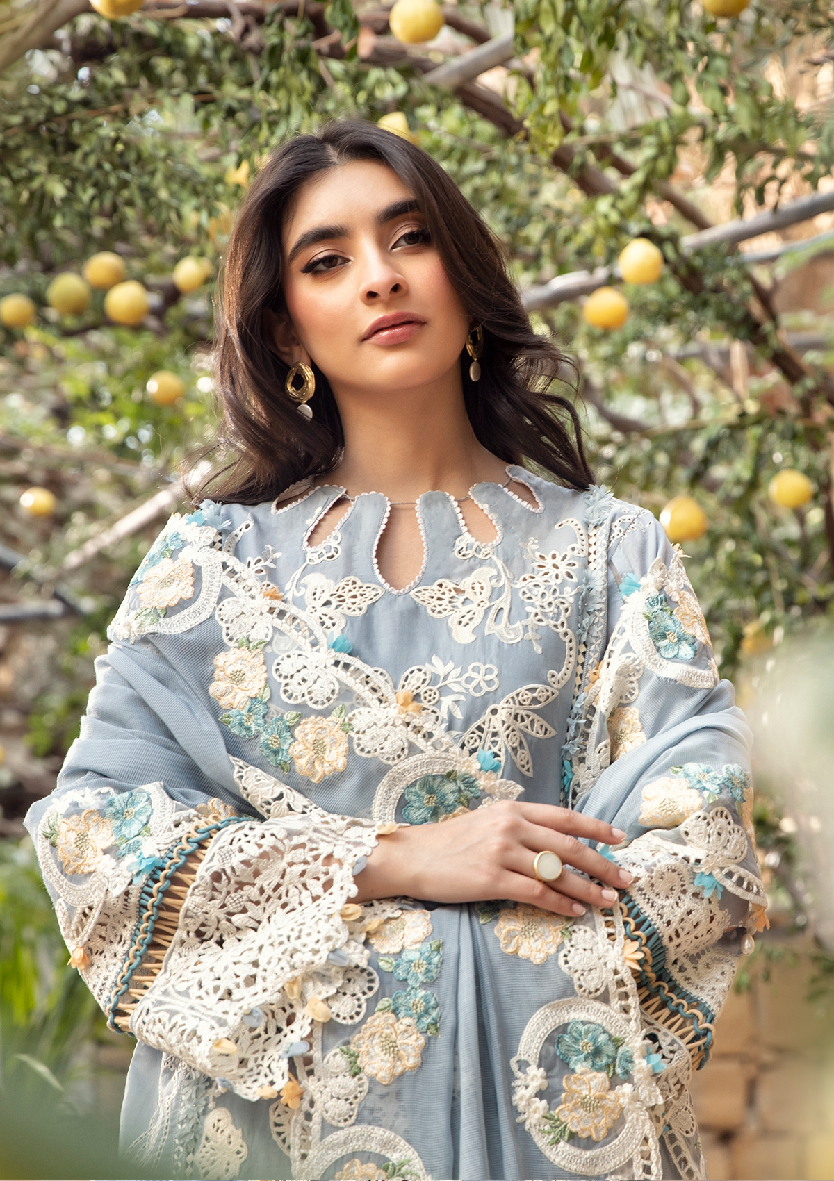 ELAF | MAHVEEN | UNSTITCHED LAWN 3PC (SYT-541)