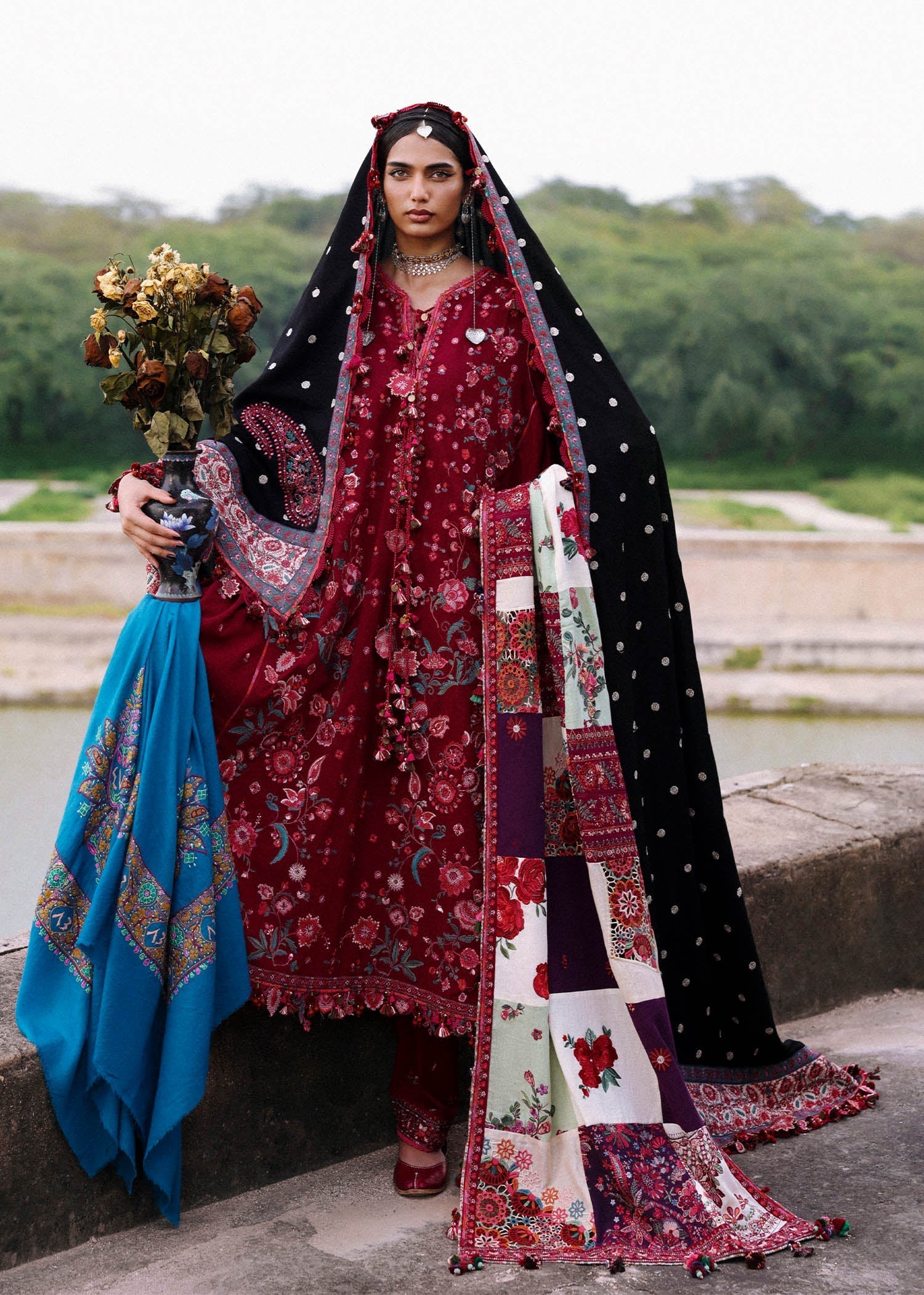 HUSSAIN REHAR | Pankhuri | UNSTITCHED LAWN 3PC (SYT-550)