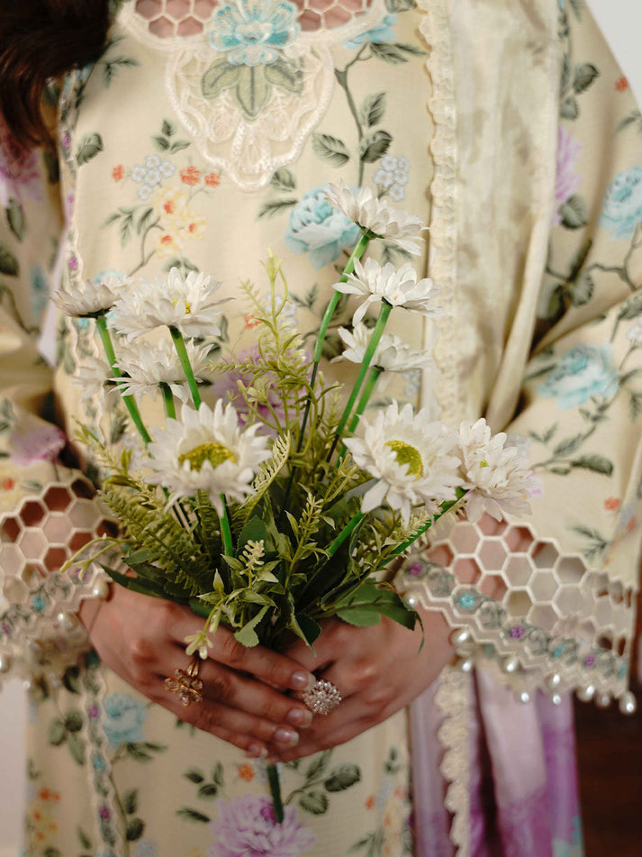 BIN ILYAS | NOURA | UNSTITCHED SUMMER LAWN 3PC (SYT-495)