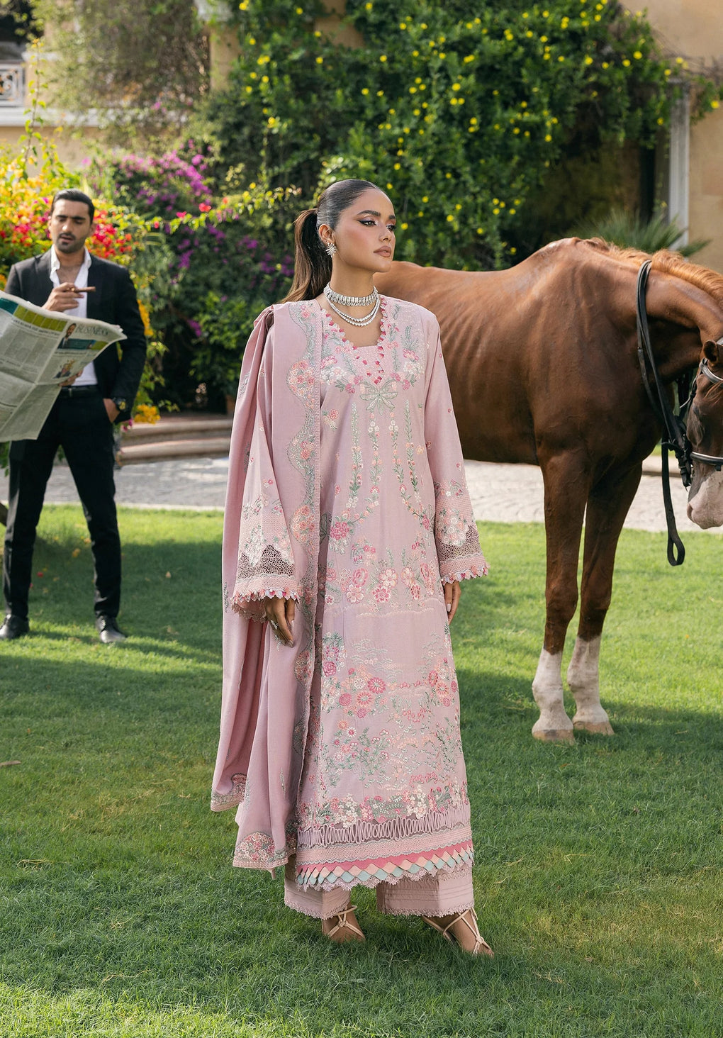 ELAF | HUSHPINK | UNSTITCHED LAWN 3PC (SYT-529)